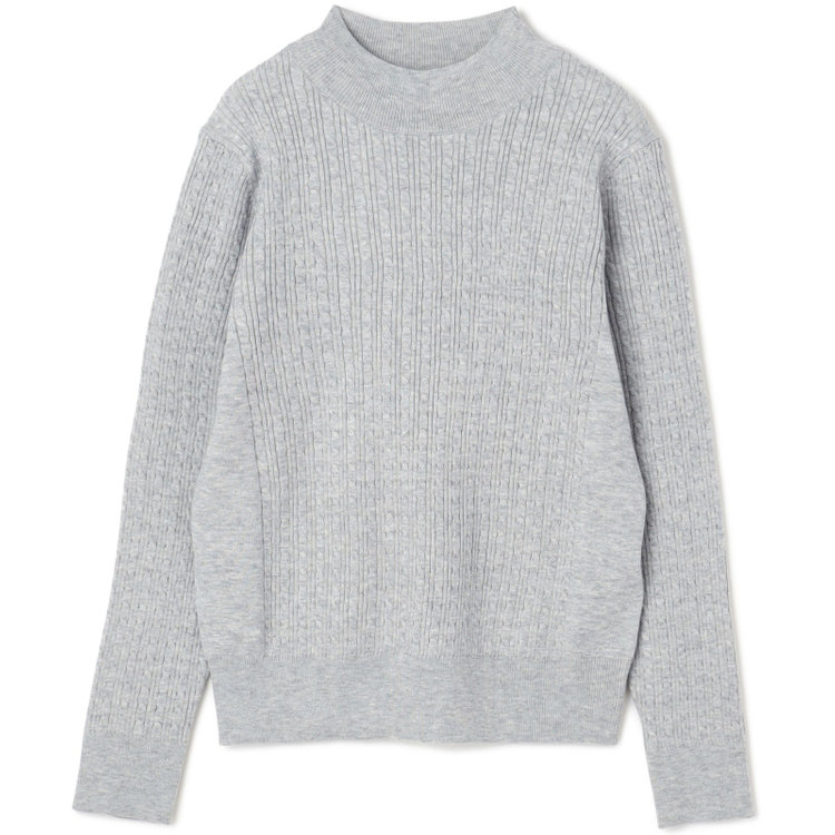 シルバーライン 【SL】【秋冬】 ハイネック ニットセーター/グレー/マシンウォッシャブル グレー淡色