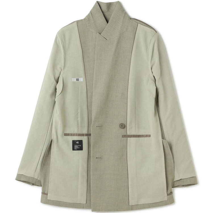 シルバーライン 【SL】【春夏】6釦2掛けダブルジャケット/グリーン/ウォッシャブル/Naturemier 緑中間