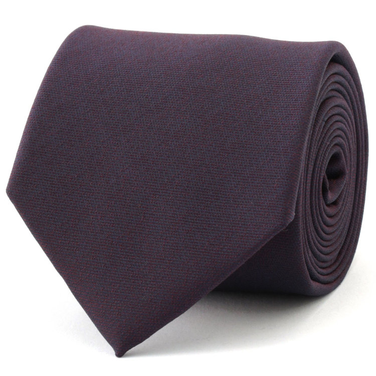 ブラックライン 【BLACK LINE】シルクブレンドソリッドネクタイ 7.5cm幅/ワイン その他