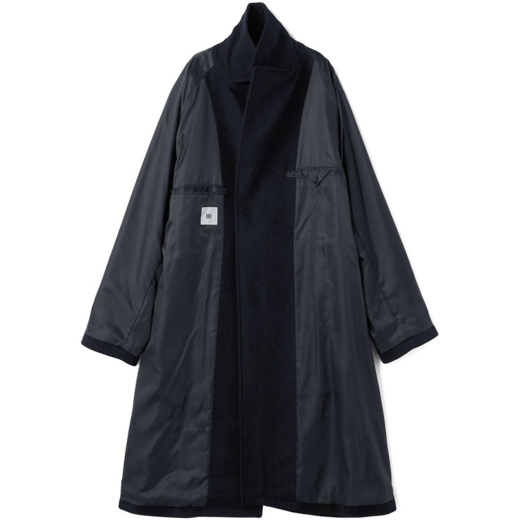 ブラックライン 【発送在庫あり】【SL】ウールブレンドタイロッケンコート/ネイビー ネイビー系(紺)