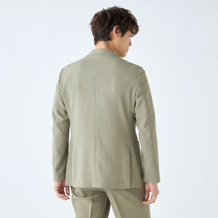 シルバーライン 【RBC】【春夏】3釦段返りジャケット/カーキ/パッチポケット 黄淡色