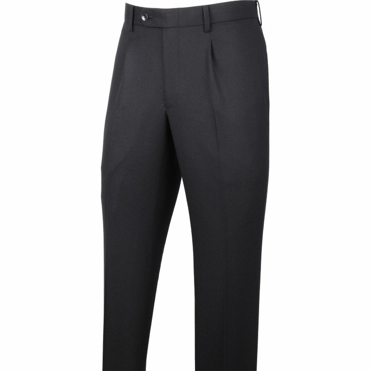 スーツセレクト 【WEB限定/OUTLET】【CLASSICO TAPERED】【秋冬】2釦シングルスーツ 1タック/ブラック×ツイル/NEW ZEALAND WOOL ブラック系(黒)