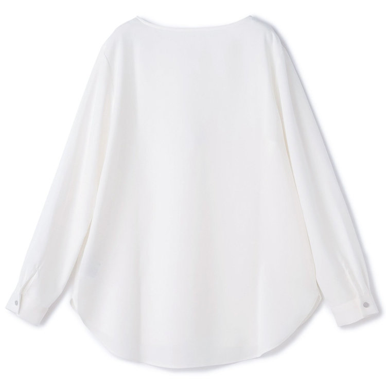 シルバーライン  【SL/長袖】クルーネック/ホワイト 白