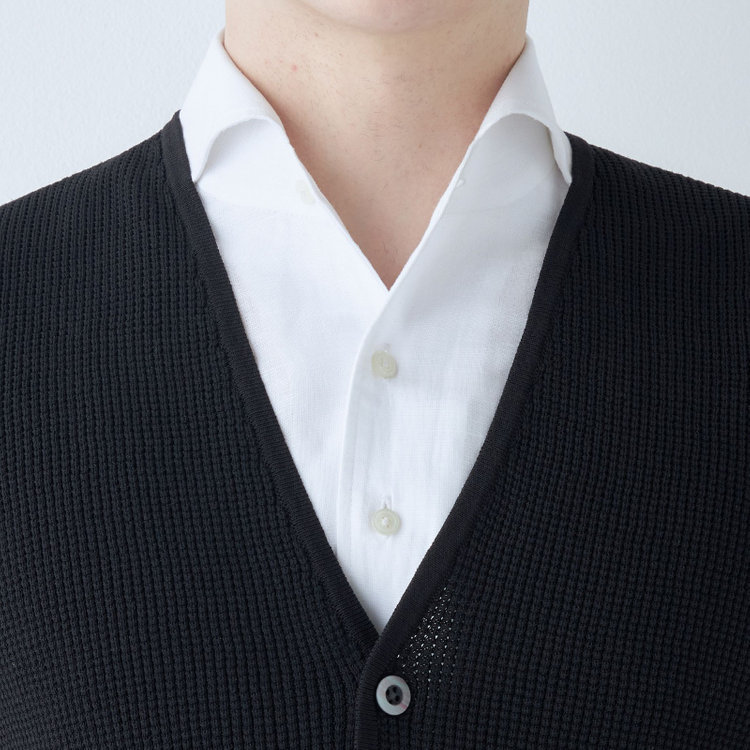 スーツセレクト 【RBC】【春夏】メッシュジレ/ブラック 黒