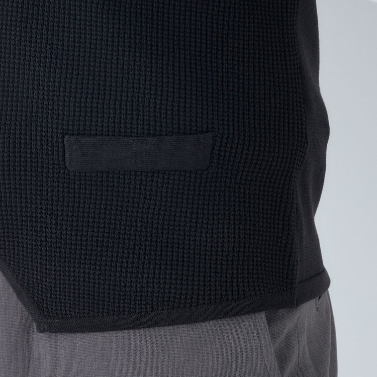 スーツセレクト 【RBC】【春夏】メッシュジレ/ブラック 黒