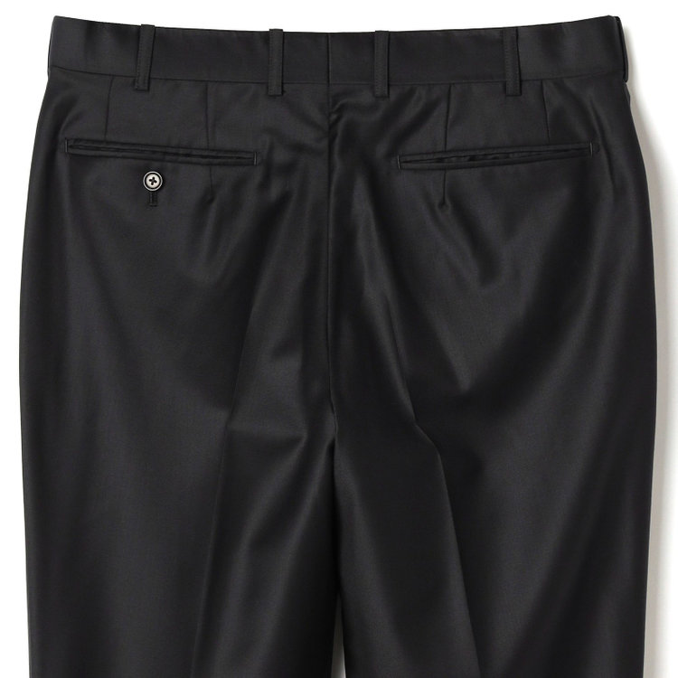 シルバーライン 【先行予約】【CLASSICO TAPERED】【秋冬】2釦シングルスーツ 1タック/ブラック×ソリッド/ウエストムーブ/ Ermenegildo Zegna TREFEO /※裾上げ必要 黒