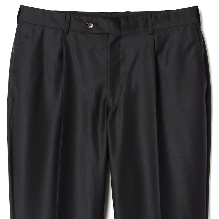 シルバーライン 【先行予約】【CLASSICO TAPERED】【秋冬】2釦シングルスーツ 1タック/ブラック×ソリッド/ウエストムーブ/ Ermenegildo Zegna TREFEO /※裾上げ必要 黒