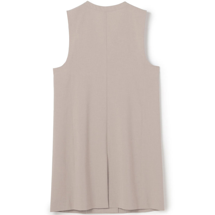 シルバーライン 【SL】【年間】ノーカラーダブル釦ジレ/モカベージュ/4S 茶淡色