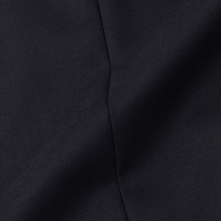 ソノタ 【BLACK LINE】1タックワイドシルエットパンツ/ネイビー/NEW ZEALAND WOOL MIX/※裾上げ必要 紺中間