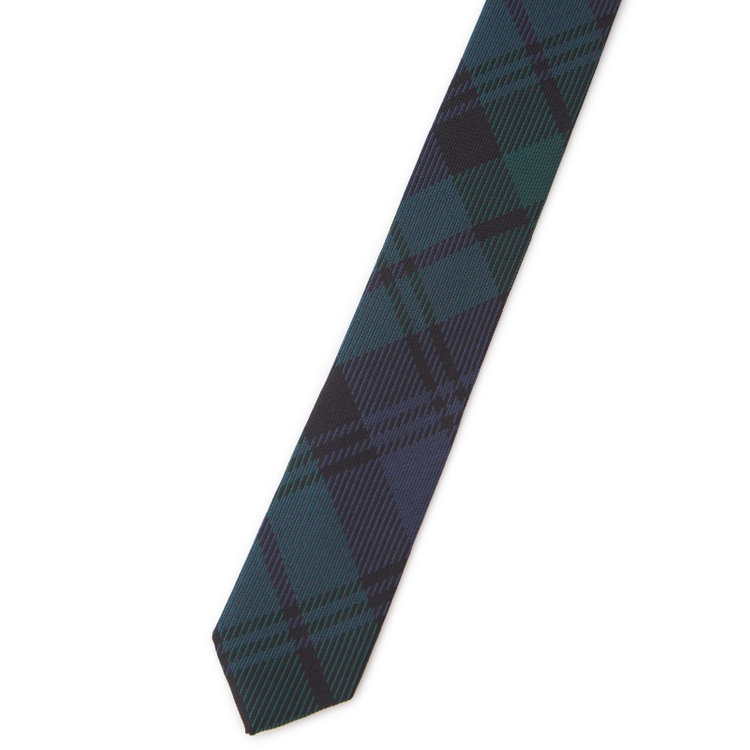 シルバーライン 【SL】シルクコットンチェックネクタイ 8.5cm幅/グリーン×ネイビー/JAPAN MADE その他