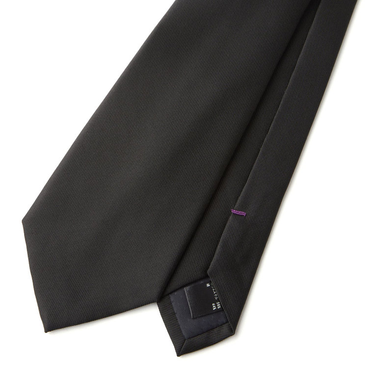 SUIT SELECT　アウトレット 【WEB限定/OUTLET/汚れ・キズ等有】【BLACK LINE】シルクブレンドソリッドネクタイ 7.5cm幅/ブラック その他