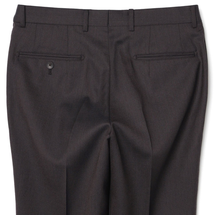 シルバーライン 【CLASSICO TAPERED】【秋冬】2釦シングルスーツ 1タック/ブラウン/super extra fine merino wool Raymond/※裾上げ必要 茶中間