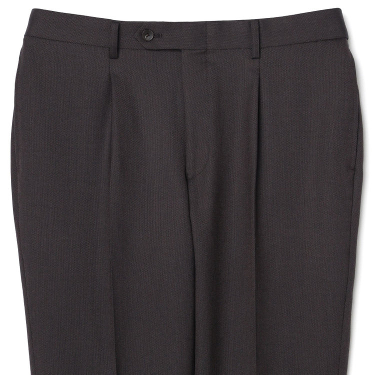 シルバーライン 【CLASSICO TAPERED】【秋冬】2釦シングルスーツ 1タック/ブラウン/super extra fine merino wool Raymond/※裾上げ必要 茶中間