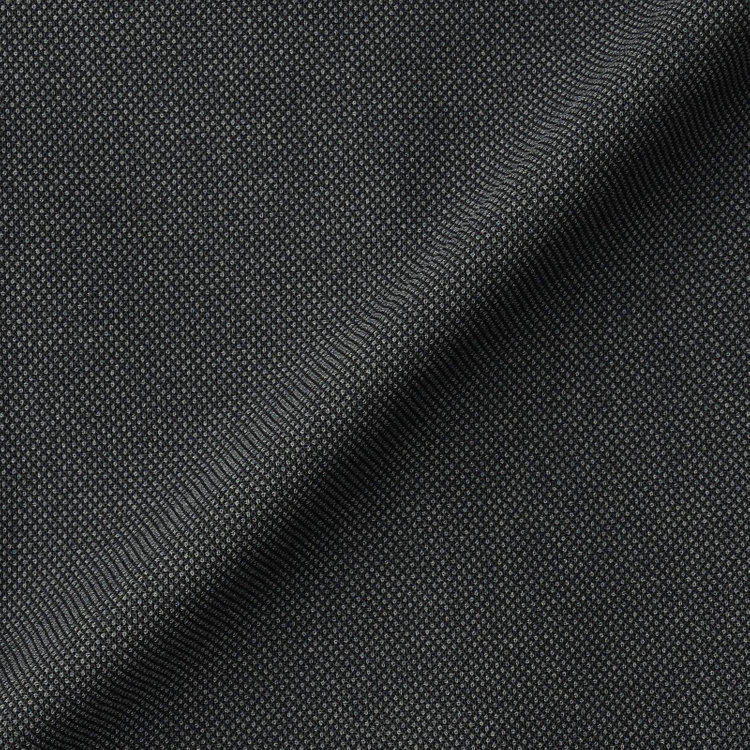 ブラックライン 【SLIM TAPERED】【春夏】0タックテーパードパンツ/グレー×バーズアイ/「氷撃」冷感PRINT/4S SUSTAINABILITY&ECOLOGY FABRIC「ウォッシャブル」「ストレッチ」/※裾上げ済み仕様 グレー濃色