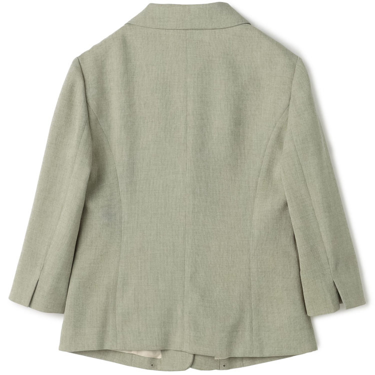 ブラックライン 【WEB限定/OUTLET】【SL】【春夏】1釦シングル七分袖ジャケット/グリーン/ウォッシャブル グリーン系(緑)