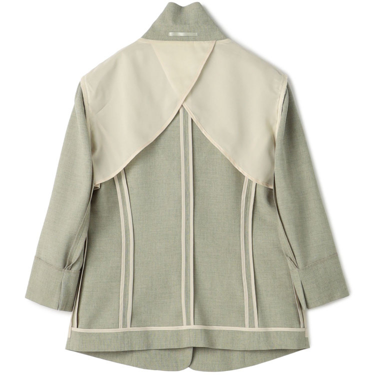 ブラックライン 【WEB限定/OUTLET】【SL】【春夏】1釦シングル七分袖ジャケット/グリーン/ウォッシャブル グリーン系(緑)