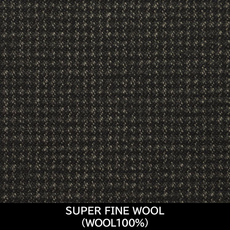 スーツセレクト 【国内縫製】【MEN'S】【パターンオーダー】【CLASSICO TAPERED W】【秋冬】スーツ/ブラック＆グリーン×ハウンドトゥース/SUPER FINE WOOL (WOOL100%) ブラック系(黒)