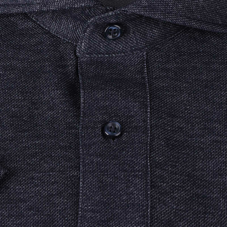 スーツセレクト 【発送在庫あり】【RBC/半袖】カッタウェイBIZポロシャツ プルオーバータイプ/ネイビー/4S コットンブレンド ブルー系(青)