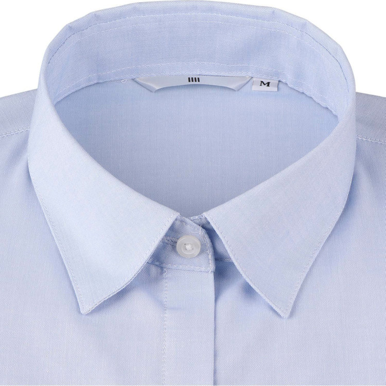 シルバーライン 【WEB限定/OUTLET】【SL/長袖】レギュラーカラーブラウス/ブルー×ソリッド ブルー系(青)