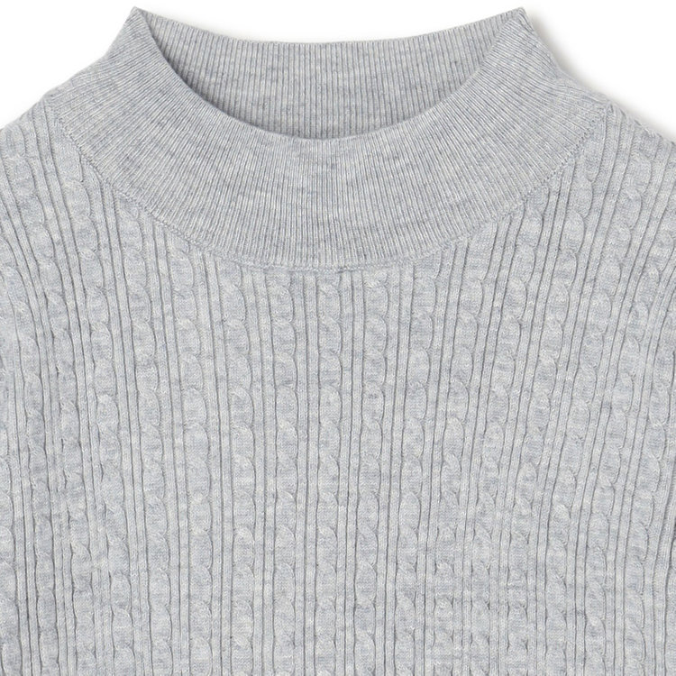 シルバーライン 【SL】【秋冬】 ハイネック ニットセーター/グレー/マシンウォッシャブル グレー淡色