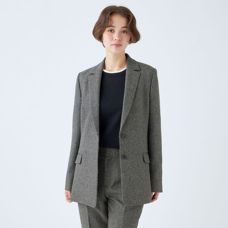 シルバーライン 【SL】【秋冬】 ラウンドネック ニットセーター/ネイビー/マシンウォッシャブル 紺中間