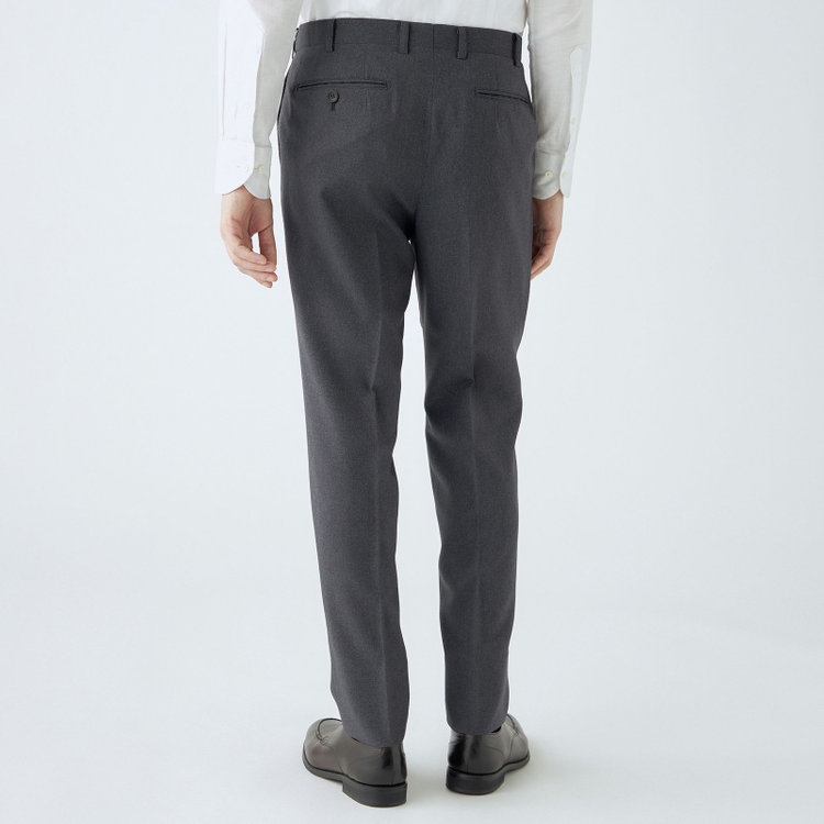 シルバーライン 【CLASSICO TAPERED】【秋冬】コーディネートパンツ付き/2釦シングルスーツ 1タック/ネイビー×グレンチェック+グレーソリッドパンツ/ウエストムーブ/4S SUSTAINABILITY&ECOLOGY FABRIC/※パンツ裾上げ済仕様 紺濃色