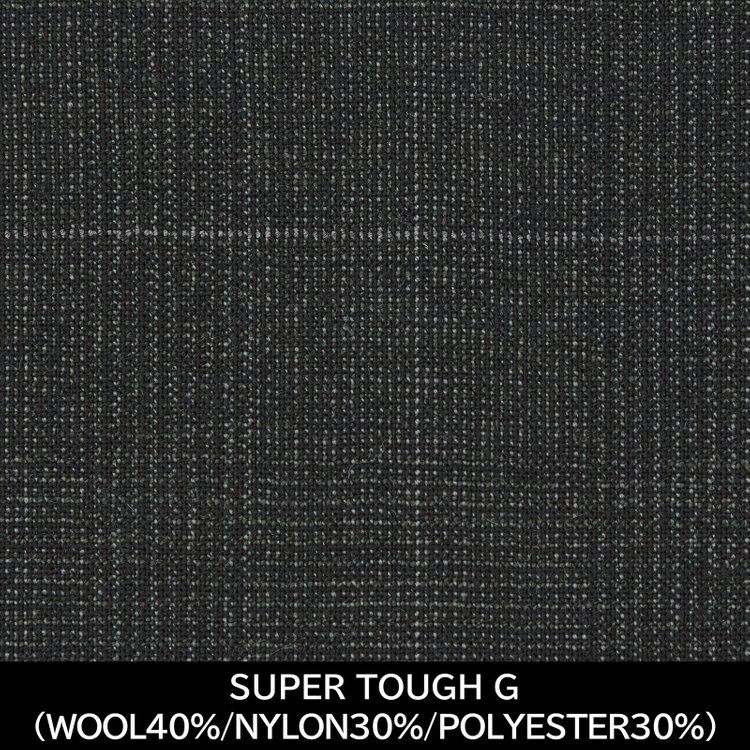 スーツセレクト 【国内縫製】【MEN'S】【パターンオーダー】【CLASSICO TAPERED S】【春夏】スーツ/ダークグリーン×チェック/SUPER TOUGH G (WOOL40% NYLON30% POLYESTER30%) グリーン系(緑)