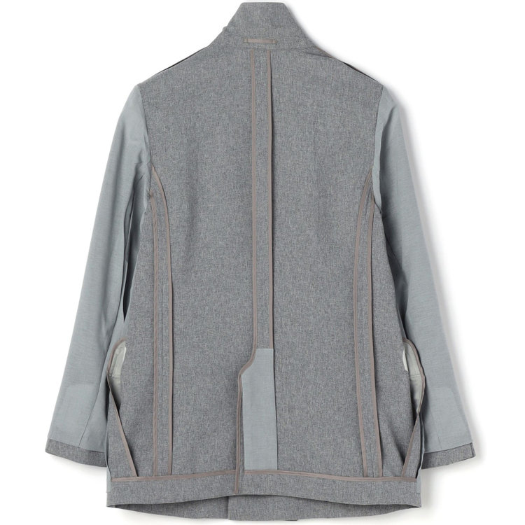 シルバーライン 【SILVER LINE】【春夏】6釦2掛けダブルブレザー/4S SUSTAINABILITY&ECOLOGY FABRIC/ライトグレー×メタル釦 グレー淡色