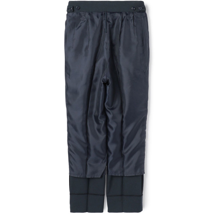 シルバーライン 【SILVER LINE】【年間】1釦シングルパンツスーツ/ネイビー/ウォッシャブル/Naturemier/4S SUSTAINABILITY&ECOLOGY FABRIC/※パンツ裾上げ済仕様 紺中間