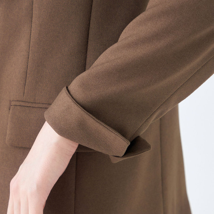 シルバーライン 【SL】【秋冬】4釦1掛けダブルジャケット/ブラウン/2WAYストレッチ/ウォッシャブル 茶中間