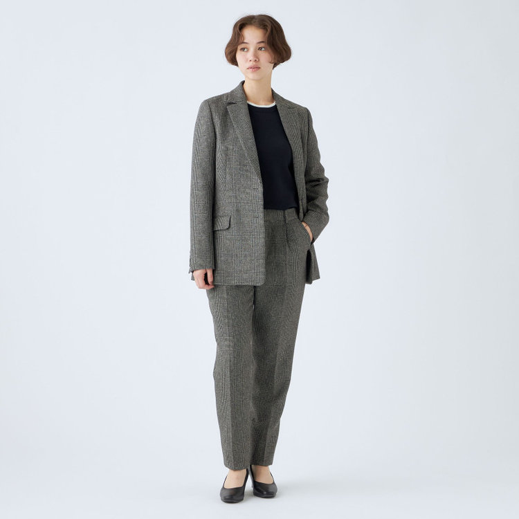 シルバーライン 【SL】【秋冬】 ラウンドネック ニットセーター/ネイビー/マシンウォッシャブル 紺中間