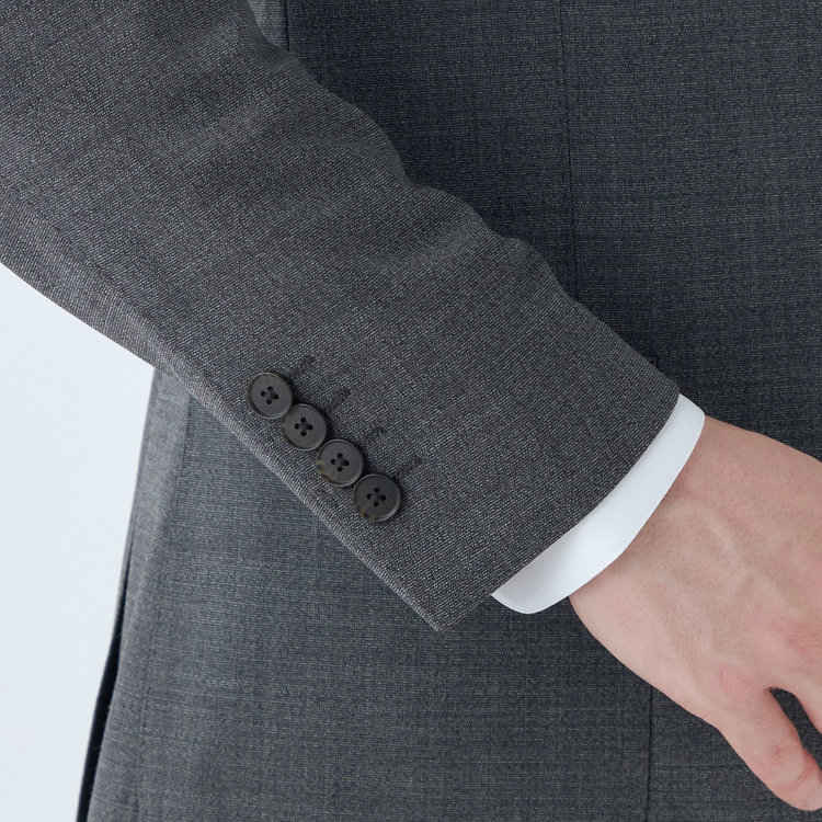 シルバーライン 【4S CROSS】【春夏】セットアップジャケット/グレー/パッチポケット グレー中間