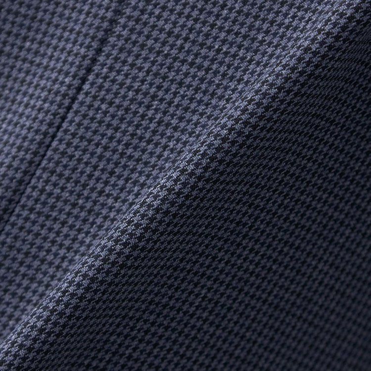 スーツセレクト 【RELAX TAPERED_2】【秋冬】4釦1掛けダブルジャケット/ネイビー×ガンクラブチェック/ウォッシャブル ネイビー系(紺)