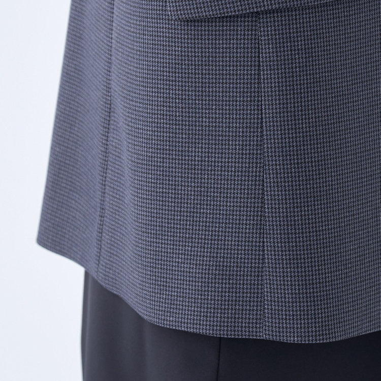 スーツセレクト 【RELAX TAPERED_2】【秋冬】4釦1掛けダブルジャケット/ネイビー×ガンクラブチェック/ウォッシャブル ネイビー系(紺)