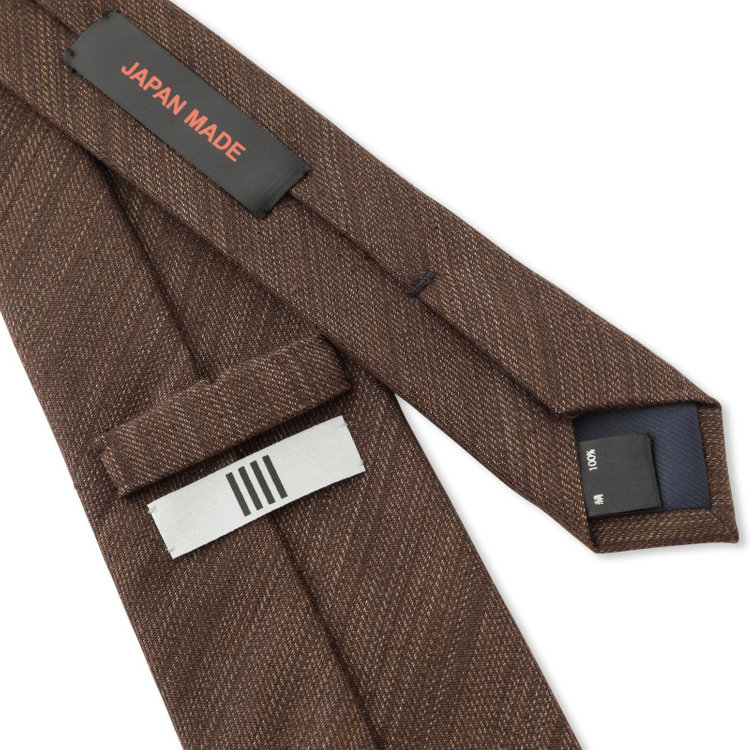 シルバーライン 【発送在庫あり】【SL】シルクソリッドネクタイ 8.5cm幅/ブラウン/JAPAN MADE その他