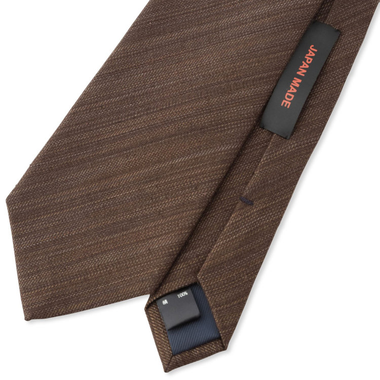 シルバーライン 【発送在庫あり】【SL】シルクソリッドネクタイ 8.5cm幅/ブラウン/JAPAN MADE その他