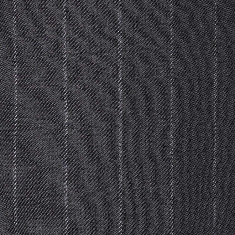 スーツセレクト 【WEB限定/OUTLET】【CLASSICO TAPERED】【秋冬】3釦段返りシングルスーツ 2タック/ブラック×ストライプ/パッチポケット/サイドAJ/NEW ZEALAND WOOL MIX ブラック系(黒)