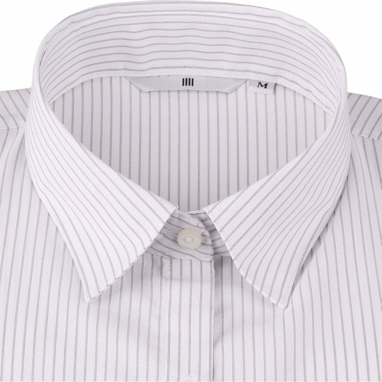 シルバーライン 【WEB限定/OUTLET】【SL/長袖】レギュラーカラーブラウス/ホワイト×ストライプ ホワイト系(白)