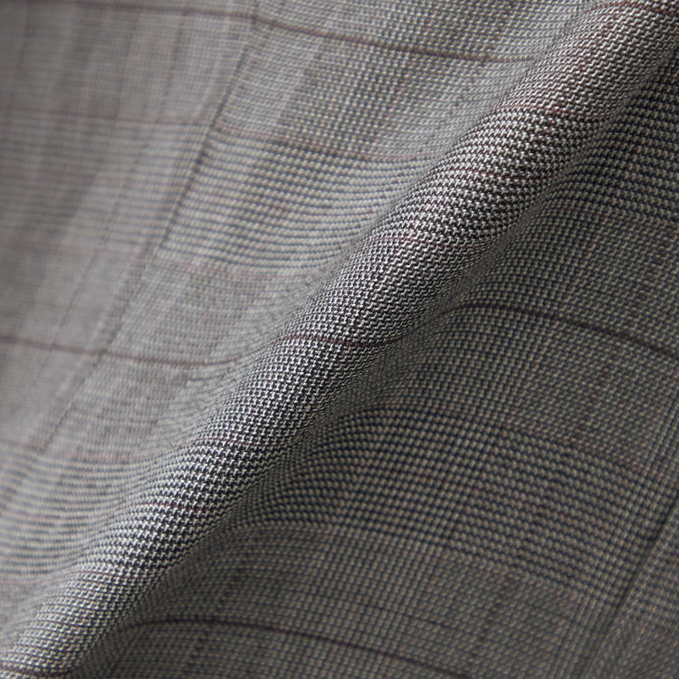 シルバーライン 【SL】【年間】1釦シングル 2Way スカート&パンツスーツ/グレー×チェック/ウエストシャーリング仕様/ウォッシャブル/※パンツ裾上げ済仕様 グレー中間