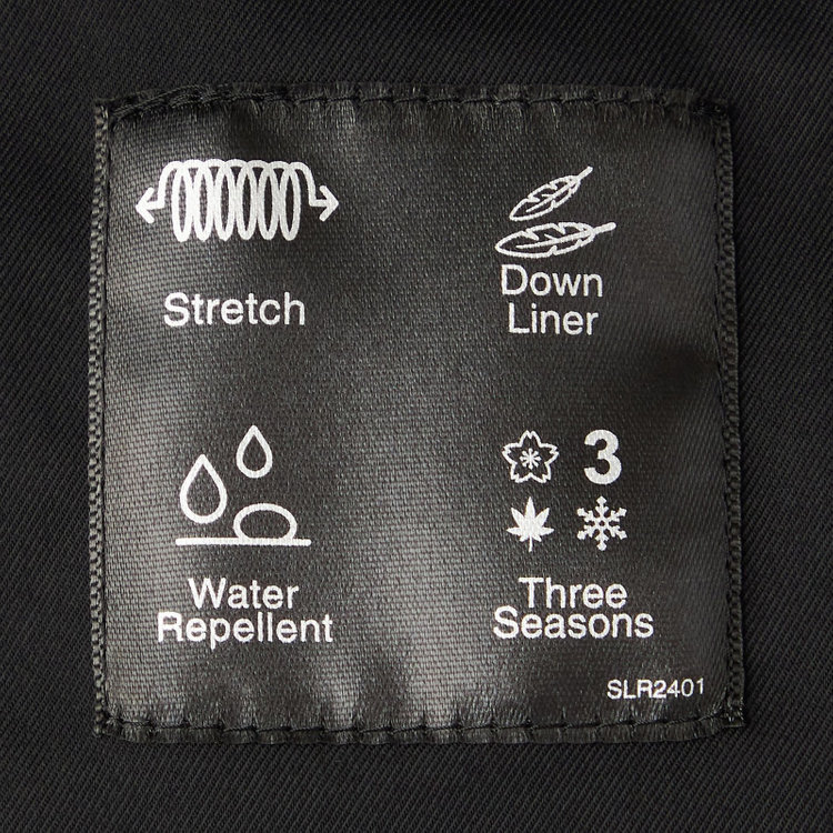 シルバーライン 【SL】ダウンライナーコート/ブラック 黒