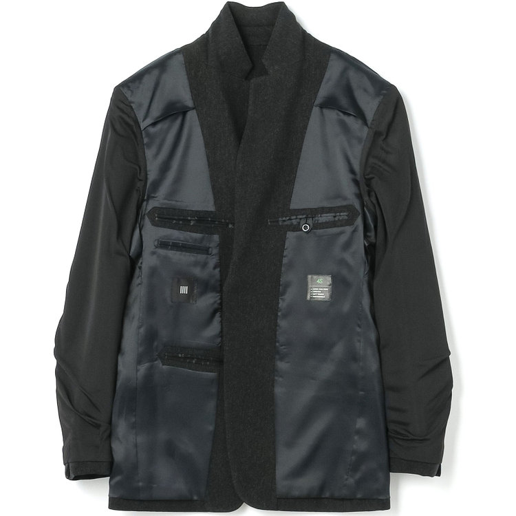 ブラックライン 【発送在庫あり】【SLIM TAPERED_2】【秋冬】2釦シングルスリーピーススーツ 0タック/グリーン/ウエストシャーリング/4S SUSTAINABILITY&ECOLOGY FABRIC/※パンツ裾上げ済仕様 緑濃色