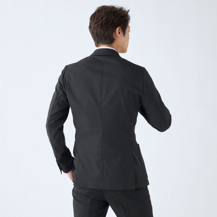 シルバーライン 【発送在庫あり】【RBC】【春夏】ポリエステル2釦ジャケット/ブラック/パッチポケット/4S SUSTAINABILITY&ECOLOGY FABRIC 黒