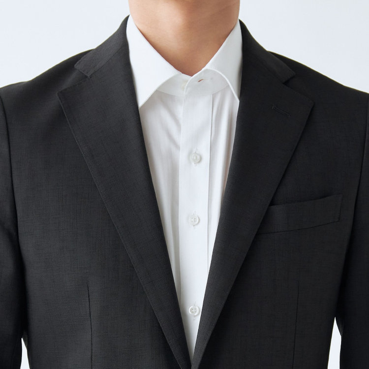 シルバーライン 【発送在庫あり】【RBC】【春夏】ポリエステル2釦ジャケット/ブラック/パッチポケット/4S SUSTAINABILITY&ECOLOGY FABRIC 黒