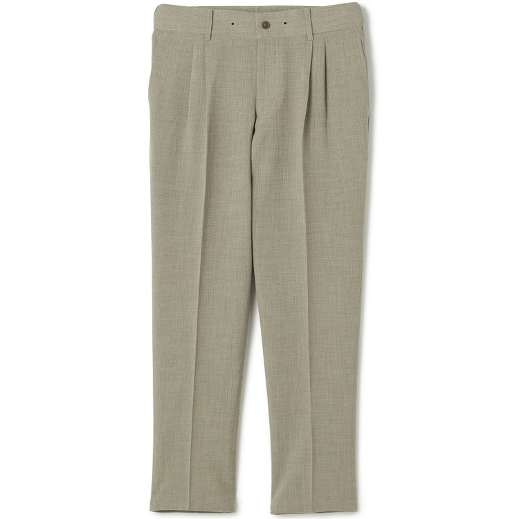 シルバーライン 【RBC】【春夏】2タックテーパードパンツ/カーキ/ドローコード/ウエストシャーリング/※裾上げ済仕様 黄淡色