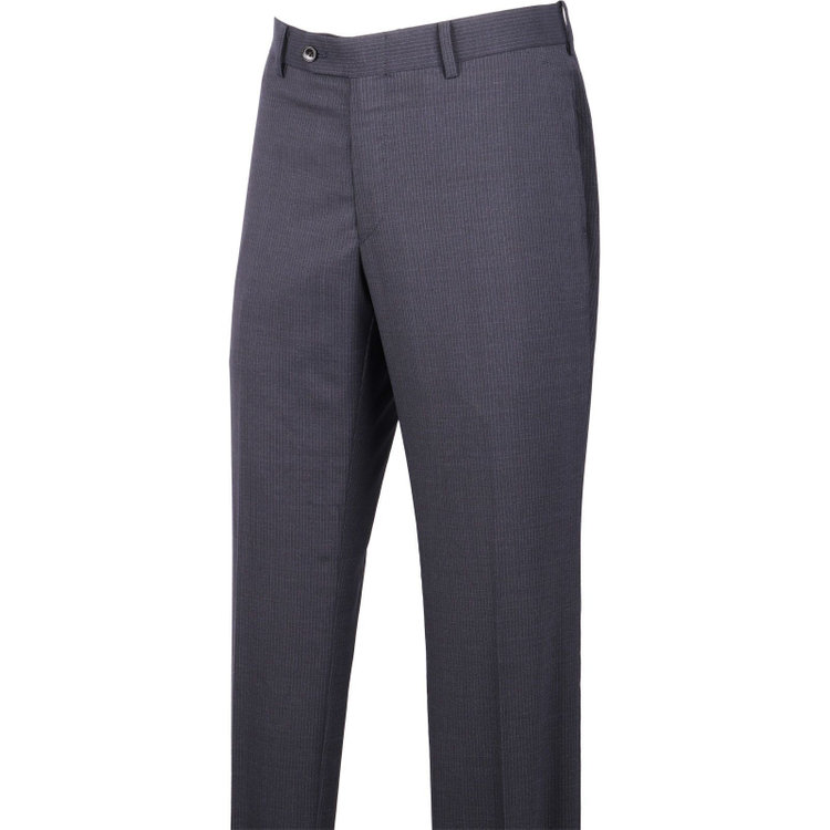 スーツセレクト 【WEB限定/OUTLET】【KSW】【春夏】スペアパンツ付き/2釦シングルスーツ 0タック/ネイビー×ストライプ/SUPER TOUGH G/ウォッシャブル ネイビー系(紺)