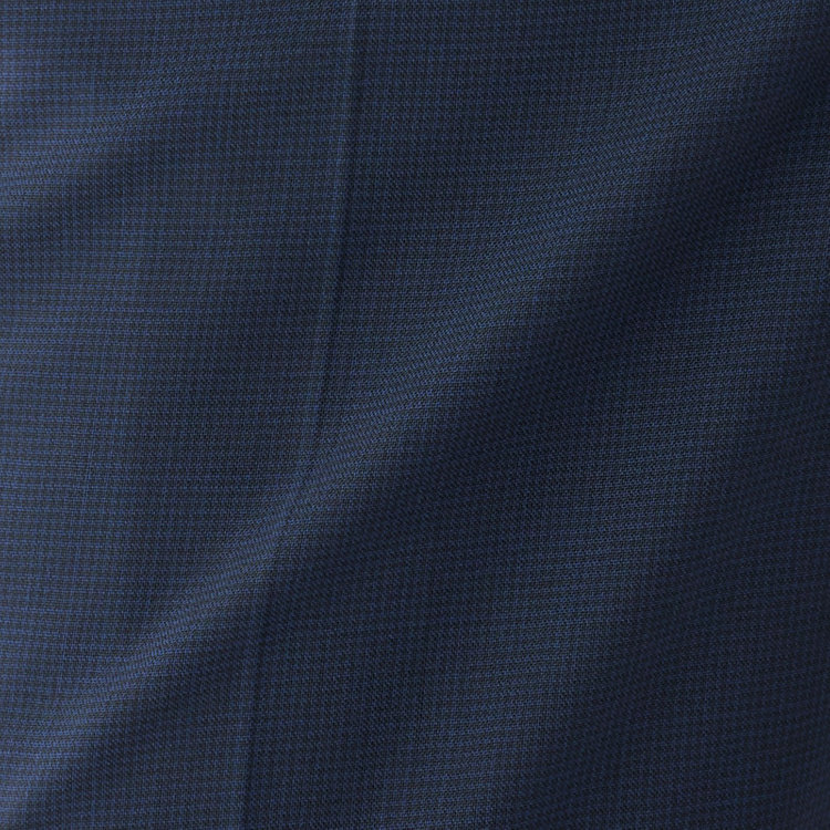 ブラックライン 【KSW】【春夏】2釦シングルスーツ 0タック/ネイビー＆ブラック×ハウンドトゥース/ウォッシャブル/※裾上げ必要 紺中間