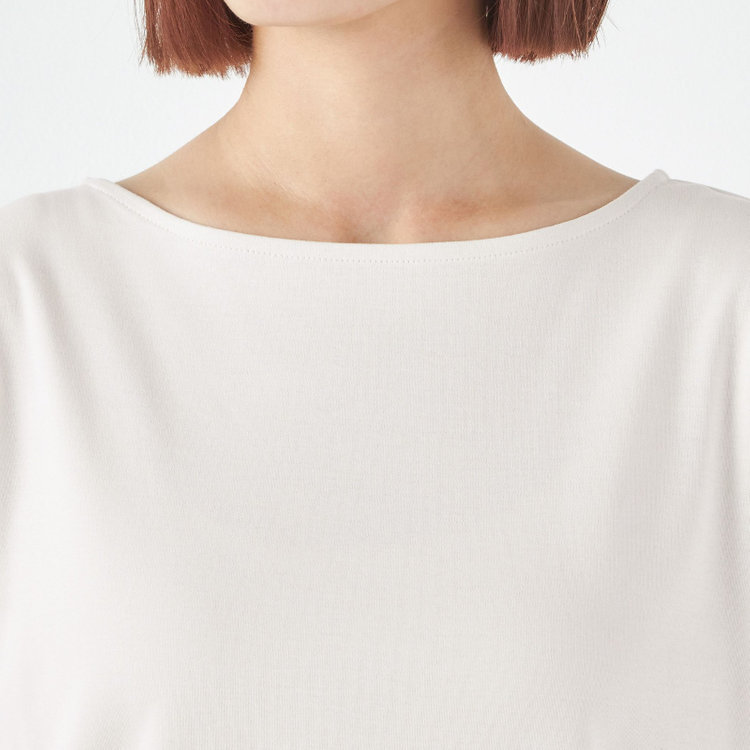 シルバーライン 【SILVER LINE/5分袖】パフスリーブカットソー/ベージュ 茶淡色