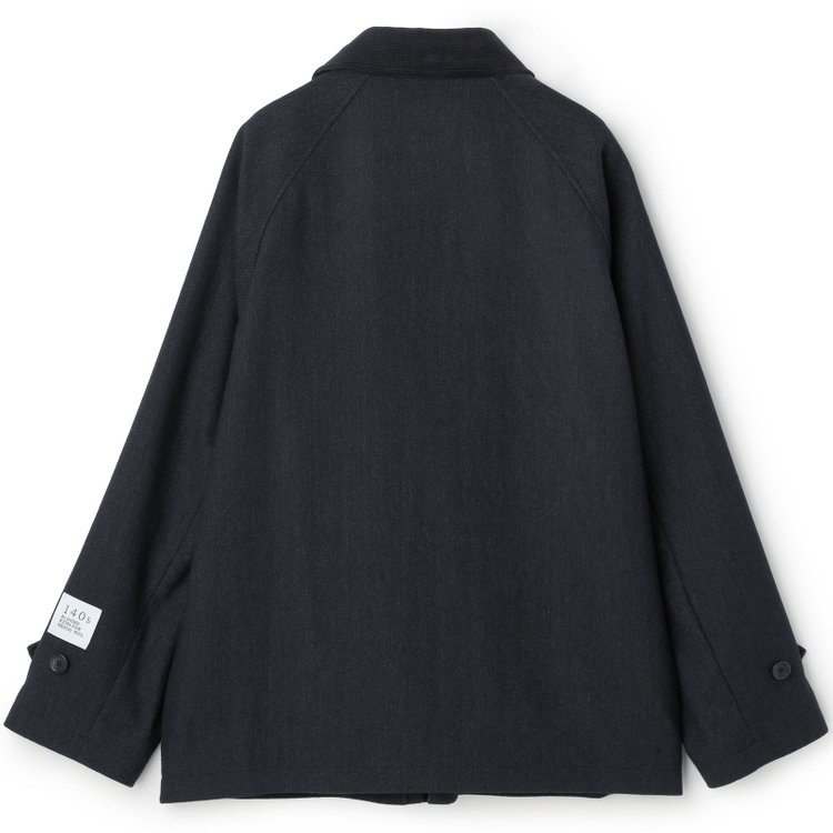 シルバーライン 【SL】ウールブレンドデュアリティショートコート/ダークグレー/140S BLENDED EXTRA FINE MERINO WOOL グレー濃色