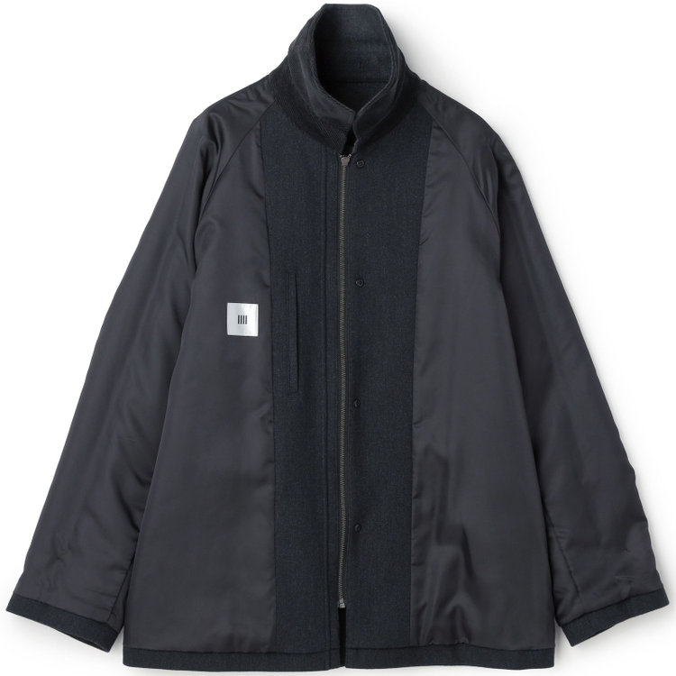 シルバーライン 【SL】ウールブレンドデュアリティショートコート/ダークグレー/140S BLENDED EXTRA FINE MERINO WOOL グレー濃色