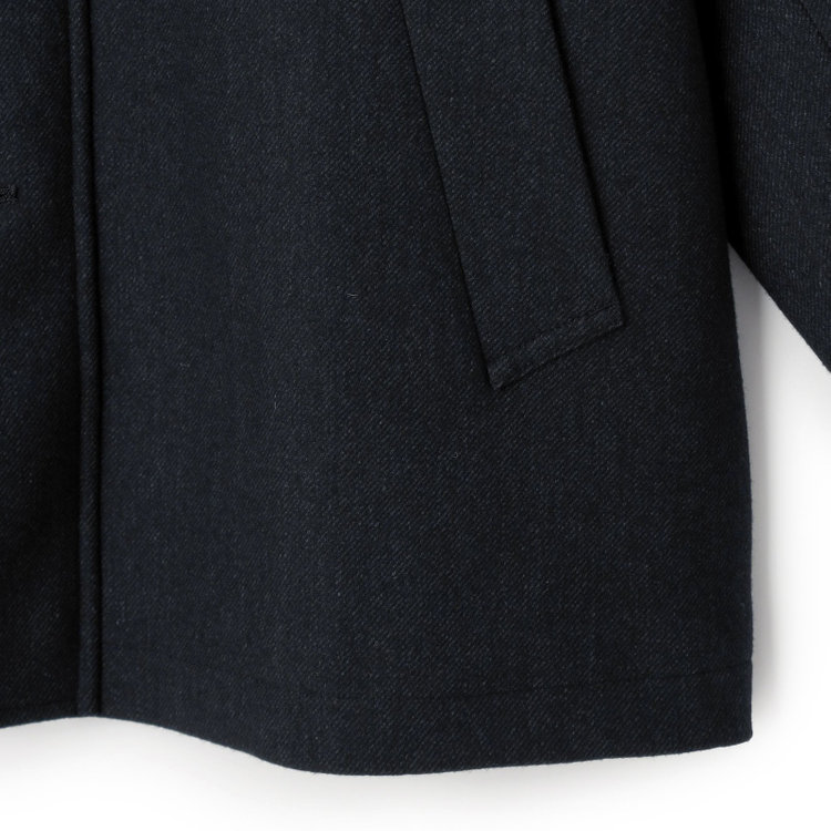 シルバーライン 【SL】ウールブレンドデュアリティショートコート/ダークグレー/140S BLENDED EXTRA FINE MERINO WOOL グレー濃色